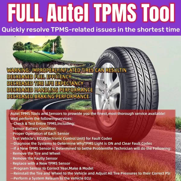 Autel MaxiSYS MS906TS TPMS Programming Tool Sensor Programmer Vehicle Diagnostic Scan Tool OBD2 Code Reader Full TPMS Functions Upgraded from MaxiCOM MX900 TS MaxiTPMS TS900 TS608 MK808TS MX808 TS