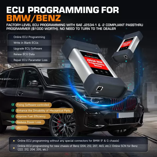 Autel MaxiSYS MS908S PRO II: 2023 Top J2534 ECU Programming Coding Tool, Upgraded of MS908S PRO/ MK908P II/Elite, Same Programming as MS Ultra/ MS919/ Elite II PRO, Bidirectional, 38+ Services