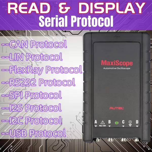 Autel MaxiScope MP408 + Free MaxiVideo MV108 4 Channel Automotive Oscilloscope Basic Kit Works with Maxisys for MS908P/MS906BT/MS906TS )