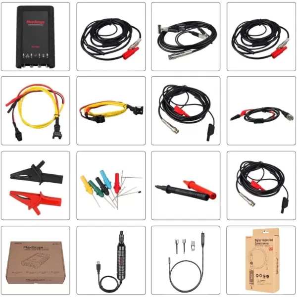 Autel MaxiScope MP408 + Free MaxiVideo MV108 4 Channel Automotive Oscilloscope Basic Kit Works with Maxisys for MS908P/MS906BT/MS906TS )