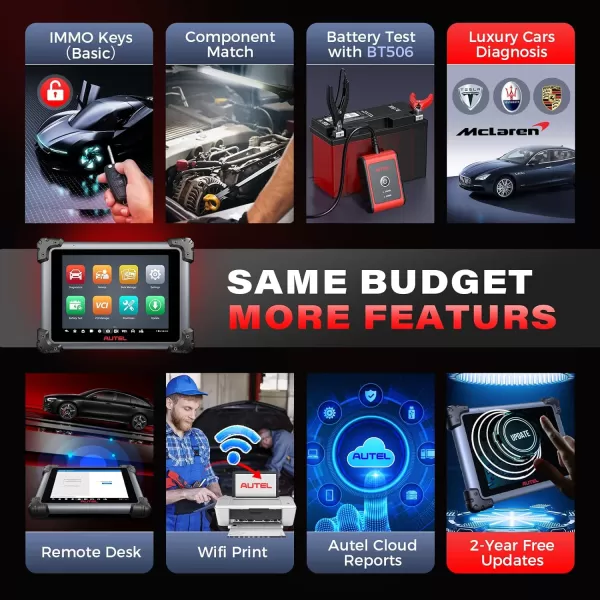 Autel MaxiSys Elite II Pro Scanner: 2024 2-Years Free Update Elite 2 Pro, J2534 Reprogramming Tool as Ultra MS908S Pro II, Intelligent Diagnostic 2.0, 40 Reset Service w/CAN FD &amp; Do IP, Active Test