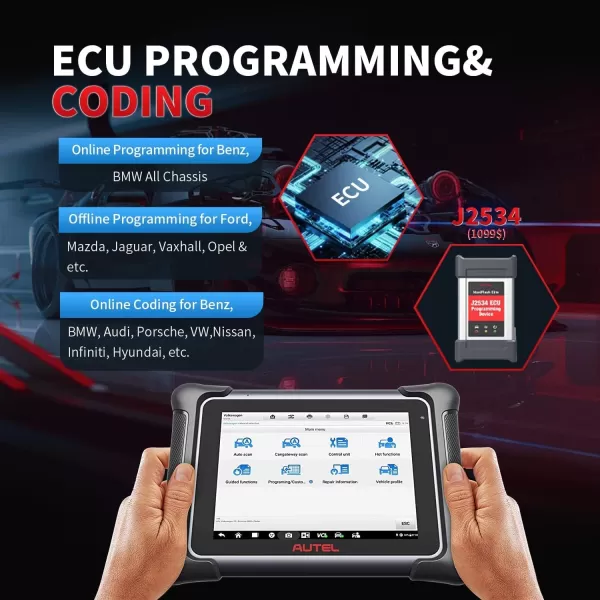 Autel MaxiSys Elite II Scanner - 2 Years Free Update , Top Intelligent Diagnostic Scanner Same as Ultra/ MS919/ MS909, J2534 ECU Programming &amp; Coding, 38+ Services, Active Test , Top Intelligent Diagnostic Scanner Same as Ultra/ MS919/ MS909, J2534 ECU Programming &amp; Coding, 38+ Services, Active Test )