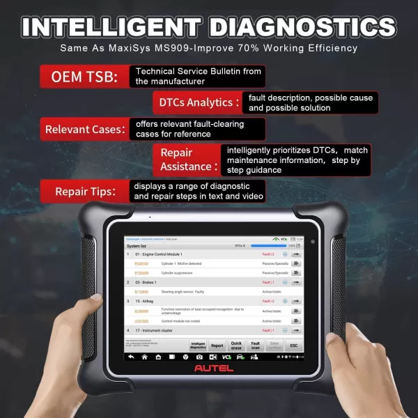 Autel MaxiSys Elite II Scanner - 2 Years Free Update , Top Intelligent Diagnostic Scanner Same as Ultra/ MS919/ MS909, J2534 ECU Programming &amp; Coding, 38+ Services, Active Test , Top Intelligent Diagnostic Scanner Same as Ultra/ MS919/ MS909, J2534 ECU Programming &amp; Coding, 38+ Services, Active Test )