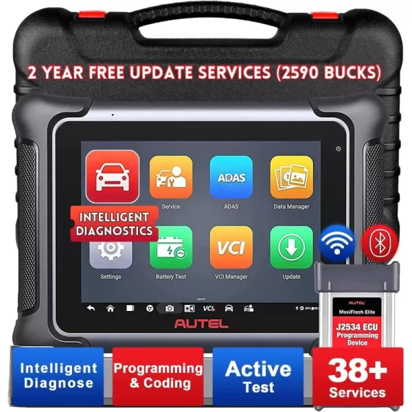 Autel MaxiSys Elite II Scanner - 2 Years Free Update , Top Intelligent Diagnostic Scanner Same as Ultra/ MS919/ MS909, J2534 ECU Programming &amp; Coding, 38+ Services, Active Test , Top Intelligent Diagnostic Scanner Same as Ultra/ MS919/ MS909, J2534 ECU Programming &amp; Coding, 38+ Services, Active Test )