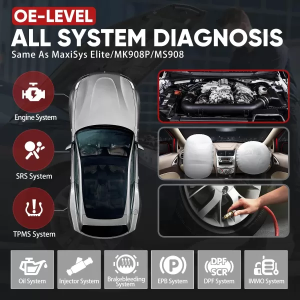 Autel MaxiSys MS906 PRO Scanner, 2023 Android 10 MS906PRO, Advanced ECU Coding, 3000+ Bidirectional, Newer of MK906Pro MK908 MS906BT MS906 MP900, 36+ Reset, Auto Scan 2.0, CAN FD/DoIP, FCA SGW, 128GB
