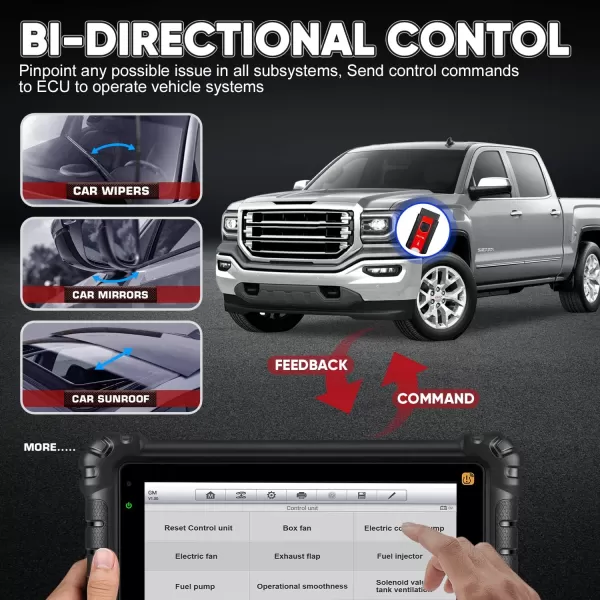 Autel MaxiSys MS906 Pro-TS, 2023 Newer Up of MS906 Pro MS906TS MS906BT MK908, Top TPMS Diagnostic &amp; ECU Coding, Bidirectional Control, 36+ Service, Full Diagnose, CANFD &amp; DOIP, WiFi Print, 4G+128G
