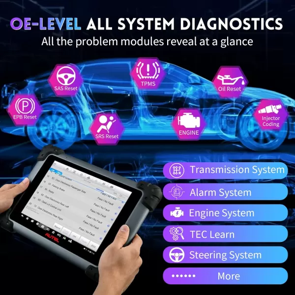 Autel MaxiSys MS908S Pro II Car Diagnostic Scan Tool - 2023 New Ver. of MK908P/Elite/MS908S Pro/Elite, ECU Programming/Coding/Adaption, Active Test, 36+ Services, FCA Access, Work with MV108/BT506