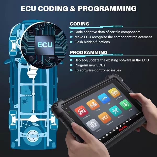 Autel MaxiSys MS909 Scanner : 2023 Auto Diagnostic Scan Tool Upgraded of MS908SP/MaxiSys Elite, Topology Module Mapping, Intelligent Diagnostics, ECU Coding &amp; Programming, Active Test, 36+ Services