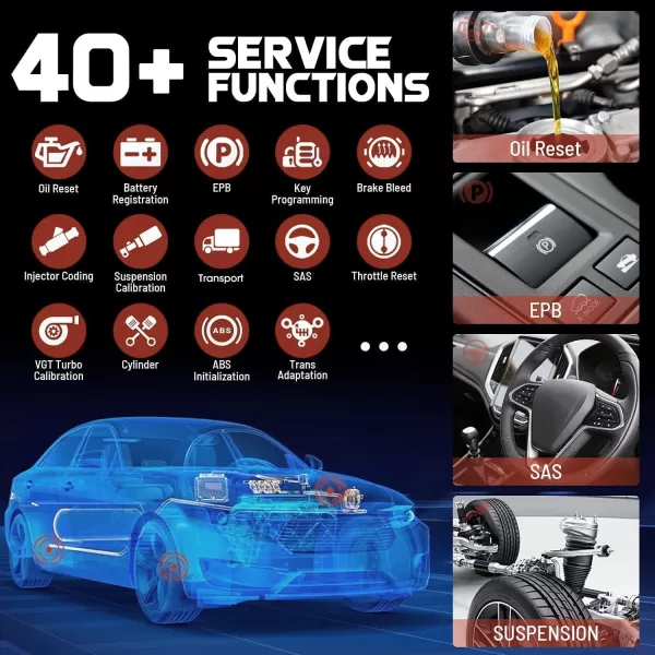 Autel MaxiSys Ultra, 2023 Top MSULTRA Intelligent Diagnostic Scanner, 5-in-1 VCMI [2000$], Smith-Level ECU Programming &amp; Coding, Topology 2.0, 40+ Service, OE TSB Recalls, Up of MS919 MS909 Ultra Lite