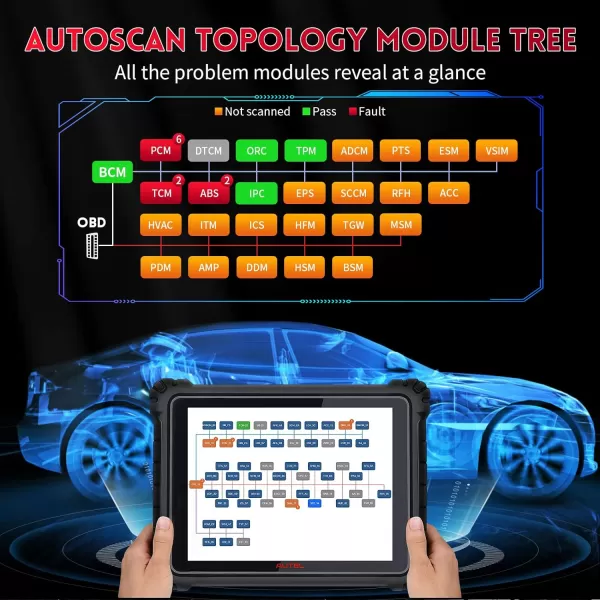 Autel MaxiSys Ultra Full System Intelligent Diagnostic Scan Tool, 2023 Upgraded of Elite/MS909/MS919, Top Auto Diagnostic Tool with 5-in-1 VCMI[$2000], ECU Programming &amp; Coding, AutoAuth for FCA SGW