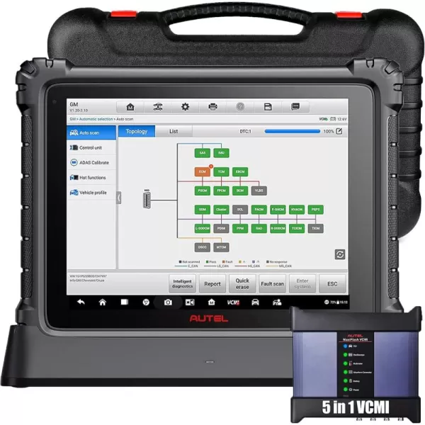 Autel MaxiSys Ultra Intelligent Diagnostic Tool, 2023 Ver. Autel Ultra with $2000 5-in-1 VCMI, ECU Programming &amp; Coding, Topology Mapping, 40+ Services, Remote Expert, Upgrade of MS909/MS919/Elite II
