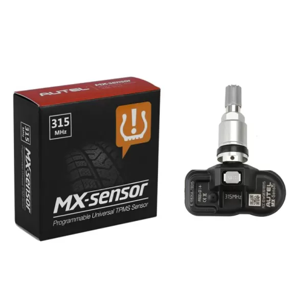 Autel MaxiTPMS 315Mhz Universal Programmable OEM TPMS fit Tire Pressure Monitoring MX- Sensor Press-in Metal Valves 1PC for TS401/TS408/TS501/TS508/TS608/MK808TS/MS906TS/ITS600