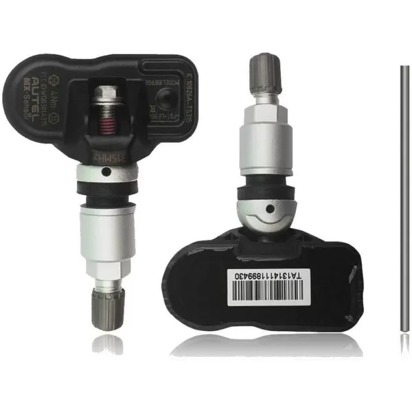 Autel MaxiTPMS 315Mhz Universal Programmable OEM TPMS fit Tire Pressure Monitoring MX- Sensor Press-in Metal Valves 4PC for TS401/TS408/TS501/TS508/TS608/MK808TS/MS906TS/ITS600