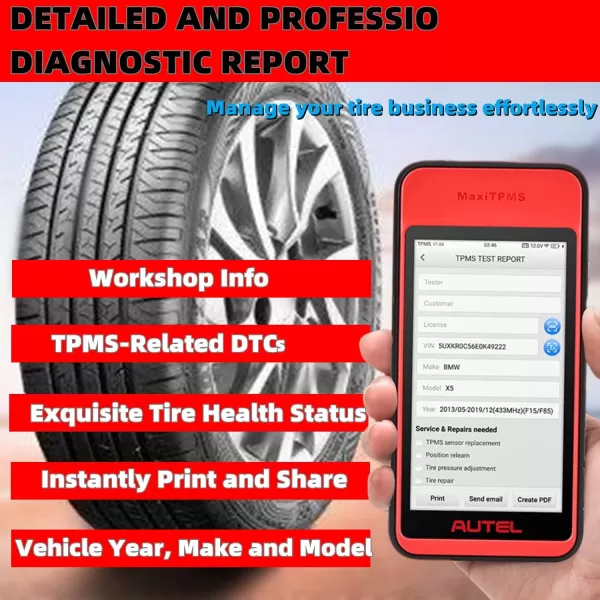 Autel MaxiTPMS ITS600 2023 Advanced TPMS Tablet Service Diagnostic Tool Wireless Android Bluetooth VCI VINscan Mx Sensor Programming OBD2 Relearn Special Functions)