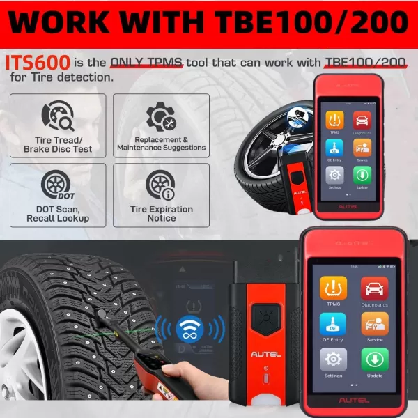 Autel MaxiTPMS ITS600 2023 Advanced TPMS Tablet Service Diagnostic Tool Wireless Android Bluetooth VCI VINscan Mx Sensor Programming OBD2 Relearn Special Functions)