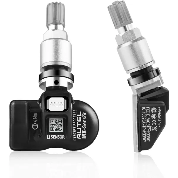 Autel MaxiTPMS MX Sensor 20pcs Pack with OBD2 Scanner Rubber Stem 315/433MHz TPMS Sensor Universal Tire Sensor Programmed by TPMS Tool TS401 TS408 TS508 TS601 TS608 MK808TS MX808TS MS906TS ITS600