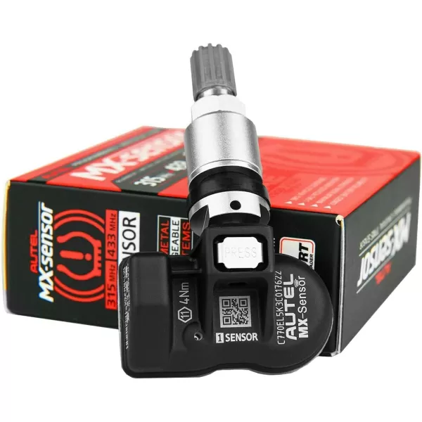 Autel MaxiTPMS MX Sensor 20pcs Pack with OBD2 Scanner Rubber Stem 315/433MHz TPMS Sensor Universal Tire Sensor Programmed by TPMS Tool TS401 TS408 TS508 TS601 TS608 MK808TS MX808TS MS906TS ITS600