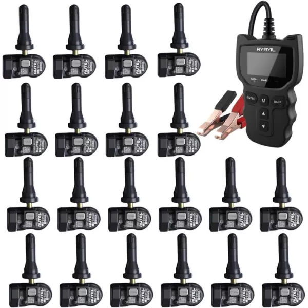 Autel MaxiTPMS MX Sensor 8pcs Dual Frequency 315/433MHz Metal Stem TPMS Sensor Universal Tire Sensor Programmed by TS401 TS408 TS501 TS508 TS601 TS608 MK808TS MX808TS MS906TS ITS600