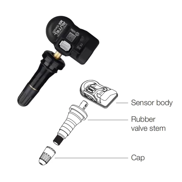 Autel MaxiTPMS MX Sensor Programmable TPMS Sensor for Tire Pressure 2 in 1  Press-in OE-Level Programmed by TS508 TS408 TS508WF TS608 MS906TS ITS600 MS906PRO-TS