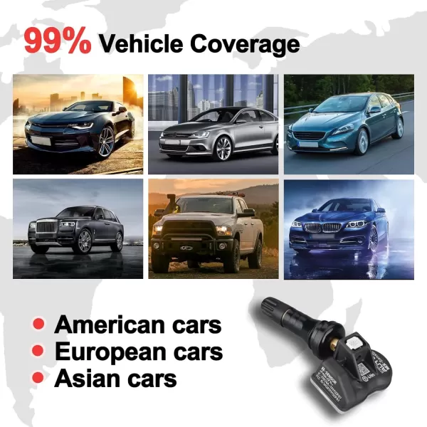 Autel MaxiTPMS MX Sensor Programmable TPMS Sensor for Tire Pressure 2 in 1  Press-in OE-Level Programmed by TS508 TS408 TS508WF TS608 MS906TS ITS600 MS906PRO-TS