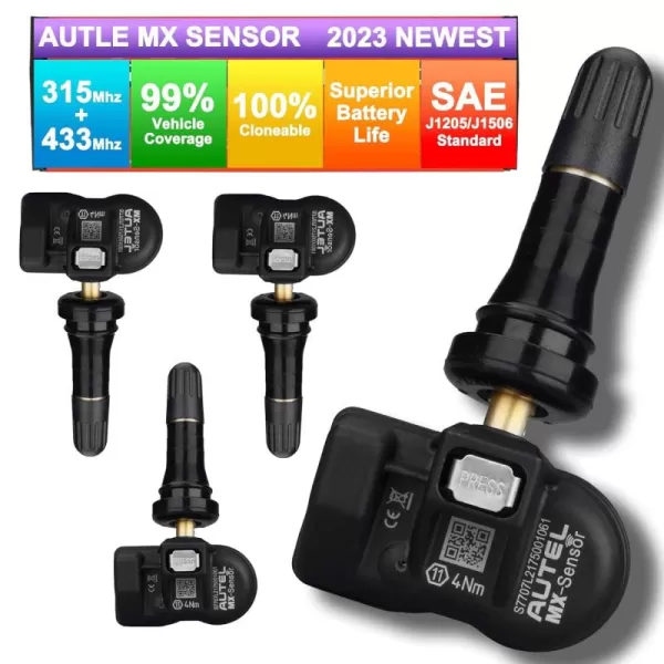 Autel MaxiTPMS MX Sensor Programmable TPMS Sensor for Tire Pressure 2 in 1  Press-in OE-Level Programmed by TS508 TS408 TS508WF TS608 MS906TS ITS600 MS906PRO-TS