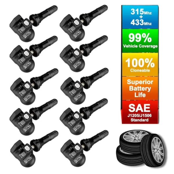 Autel MaxiTPMS MX Sensor Programmable TPMS Sensor for Tire Pressure 2 in 1  Press-in OE-Level Programmed by TS508 TS408 TS508WF TS608 MS906TS ITS600 MS906PRO-TS