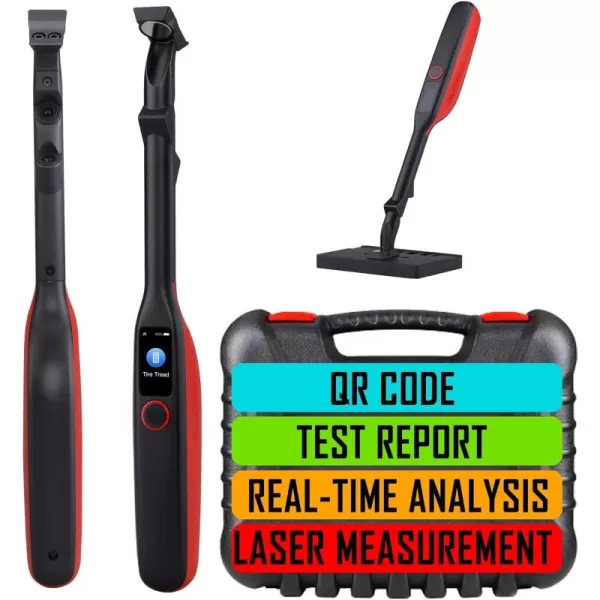 Autel MaxiTPMS TBE100 with Screen Wiper Laser-Enabled Tire Tread Depth &amp; Brake Disc Wear Examiner Touchscreen Real-time Tire Health Tire ID Scan Reports &amp; Repair Tips On ITS600 )