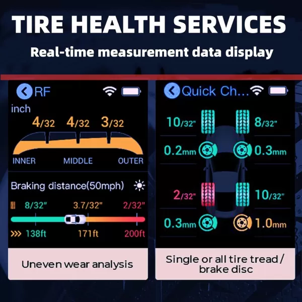 Autel MaxiTPMS TBE200 Tire Tread Depth &amp; Brake Disc Wear 2in1Tester with Dual Camera Real-time Data No Need to Remove Wheel During Testing Better Performance with ITS600 Tire Tread Depth &amp; Brake Disc Wear 2in1Tester with Dual Camera Real-time Data No Need to Remove Wheel During Testing Better Performance with ITS600)