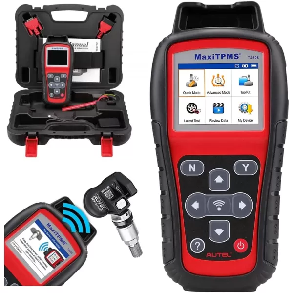 Autel MaxiTPMS TS508 Plus Extra Screen Wiper TPMS Relearn and Reset Tool MX Sensor Programming DTCs Check and Remove Quick and Advance Mode Tire Sensor ID Read and Clone Better TS408 