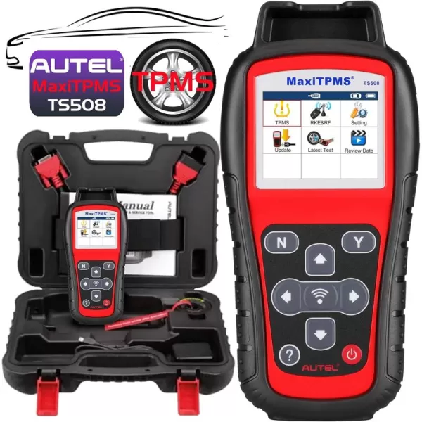 Autel MaxiTPMS TS508 Plus Extra Screen Wiper TPMS Relearn and Reset Tool MX Sensor Programming DTCs Check and Remove Quick and Advance Mode Tire Sensor ID Read and Clone Better TS408 