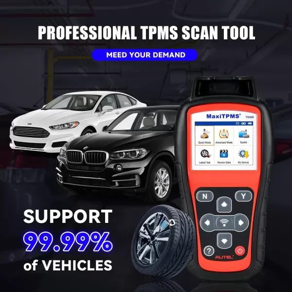 Autel MaxiTPMS TS508 TPMS Relearn Tool, 2022 Upgraded of TS501/TS408, Activate/Relearn/Reset All Sensors, One-Click TPMS Health Check, Program MX-Sensors , Read/Clear TPMS DTCs, Read/Clear TPMS DTCs)