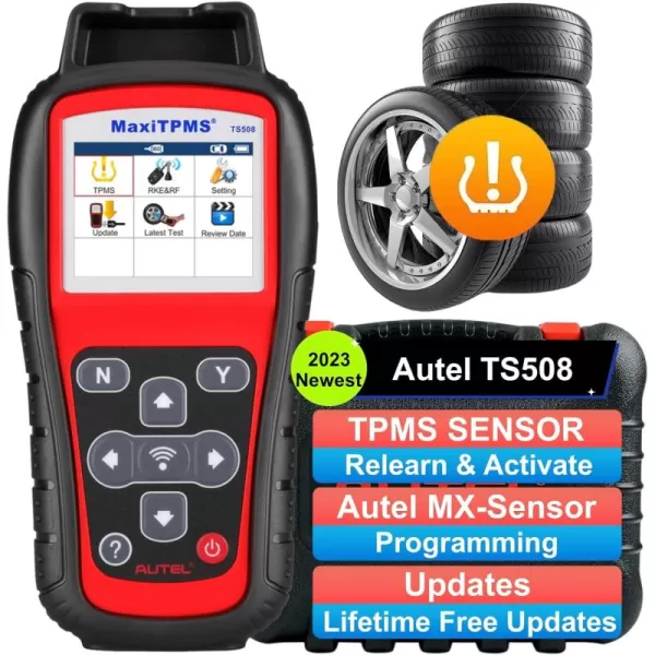 Autel MaxiTPMS TS508 TPMS Relearn/Activate/Reset/Diagnosis scan Tire Sensor Tool Quick &amp; Advance Mode Program MX Sensor Diagnostic Sensors ID Read/Clear TPMS DTCs