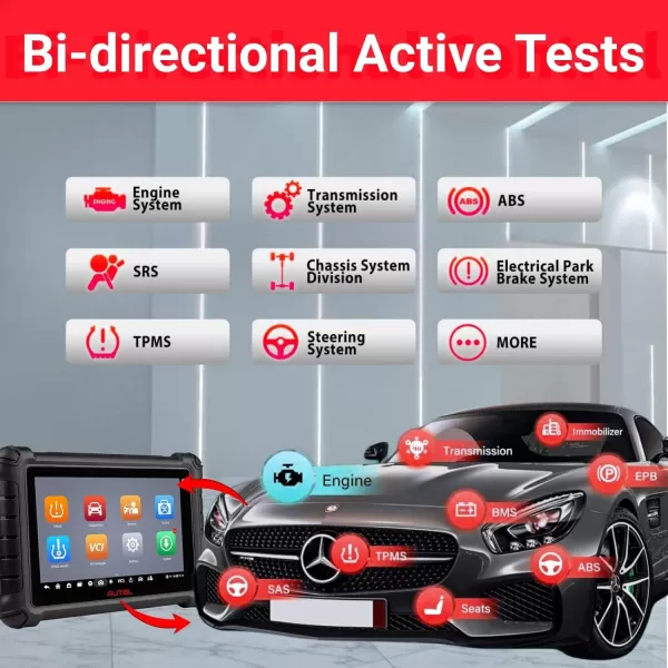 Autel MaxiTPMS TS508 TPMS Relearn/Activate/Reset/Diagnosis scan Tire Sensor Tool Quick &amp; Advance Mode Program MX Sensor Diagnostic Sensors ID Read/Clear TPMS DTCs
