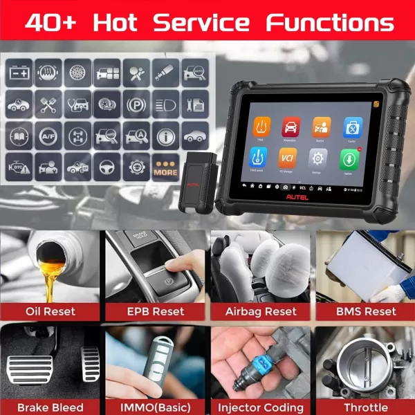Autel MaxiTPMS TS508 TPMS Relearn/Activate/Reset/Diagnosis scan Tire Sensor Tool Quick &amp; Advance Mode Program MX Sensor Diagnostic Sensors ID Read/Clear TPMS DTCs