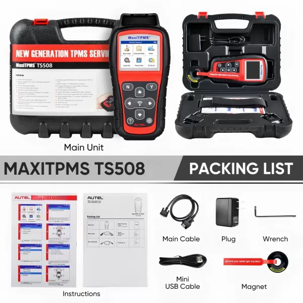 Autel MaxiTPMS TS508 TPMS Relearn/Activate/Reset/Diagnosis scan Tire Sensor Tool Quick &amp; Advance Mode Program MX Sensor Diagnostic Sensors ID Read/Clear TPMS DTCs
