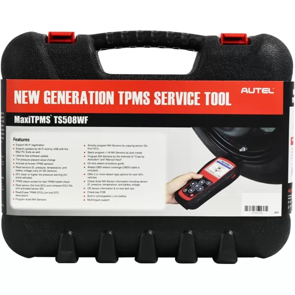 Autel MaxiTPMS TS508WF KIT TPMS Programming Tool, 2023 WiFi Ver. Upgrade of TTS508K TS508 TS501 TS408 w/ $150 4PCS 2-in-1 Press-in MX-Sensors, Activate/Relearn/Diagnosis All Sensors, Read/Clear DTCs