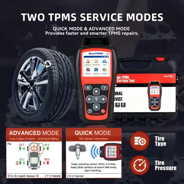 Autel MaxiTPMS TS508WF Relearn Tool  Upgraded of TS508, TS601, Program MX-Sensors, Activate/Relearn All Sensors, TPMS Reset, Read/Clear TPMS DTCs, Key Fob Testing Upgraded of TS508, TS601, Program MX-Sensors, Activate/Relearn All Sensors, TPMS Reset, Read/Clear TPMS DTCs, Key Fob Testing)