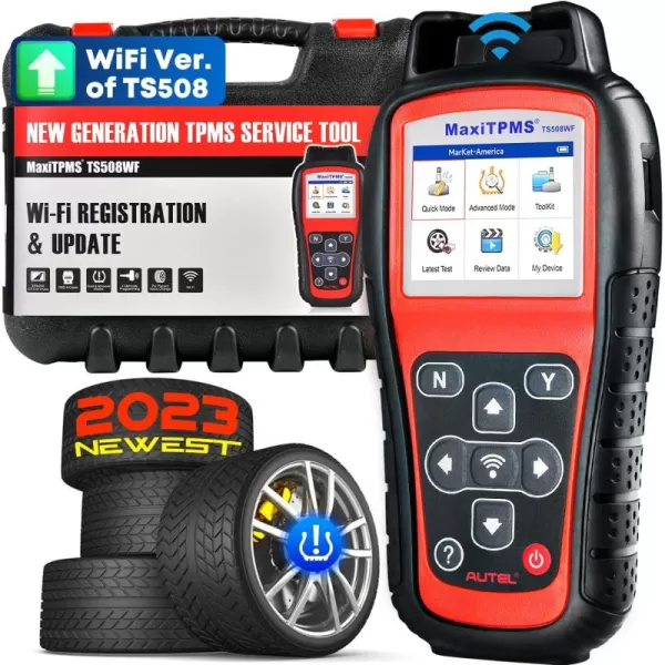 Autel MaxiTPMS TS508WF TPMS Programming Tool, 2023 Newest WiFi Ver. of TS508 TS501 TS408 TS601, Tire Pressure Monitor, Program MX-Sensors 315/433MHz, Relearn Activate All Sensors, TPMS Reset/Diagnose