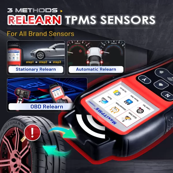 Autel MaxiTPMS TS508WF TPMS Relearn Tool, 2023 Newest WiFi Upgrade of TS508, TS501, TS408, Activate/Relearn All Sensors, Program MX-Sensors , TPMS Reset/Diagnosis, Read/Clear TPMS Code, TPMS Reset/Diagnosis, Read/Clear TPMS Code)