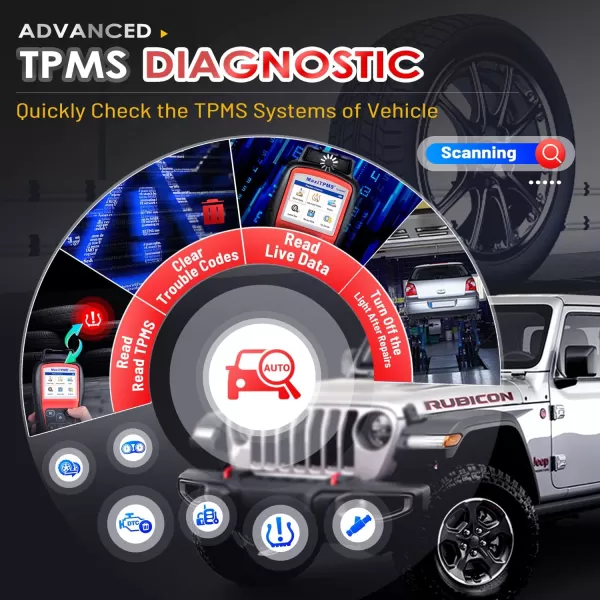 Autel MaxiTPMS TS508WF TPMS Relearn Tool, 2023 Newest WiFi Upgrade of TS508, TS501, TS408, Activate/Relearn All Sensors, Program MX-Sensors , TPMS Reset/Diagnosis, Read/Clear TPMS Code, TPMS Reset/Diagnosis, Read/Clear TPMS Code)