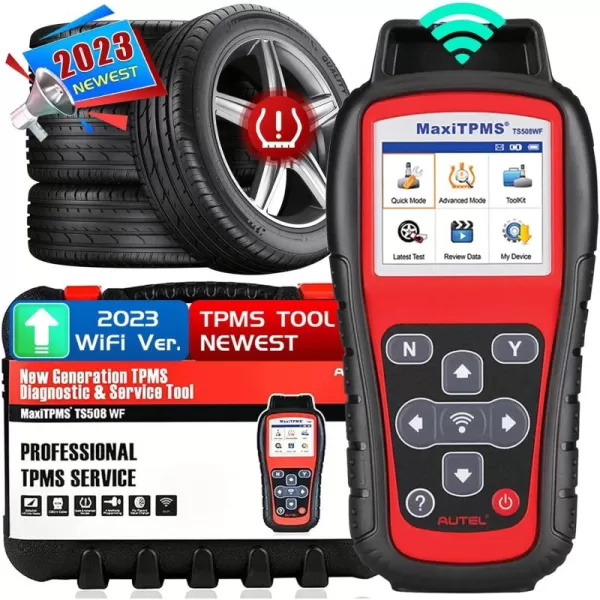Autel MaxiTPMS TS508WF WiFi TPMS Programming Tool, 2023 Updated Ver. of TS508/TS601, Program MX-Sersors 315/433MHz, Relearn/Activate All Sensors, Read/Clear DTCs, TPMS Reset, Support Lifetime Update