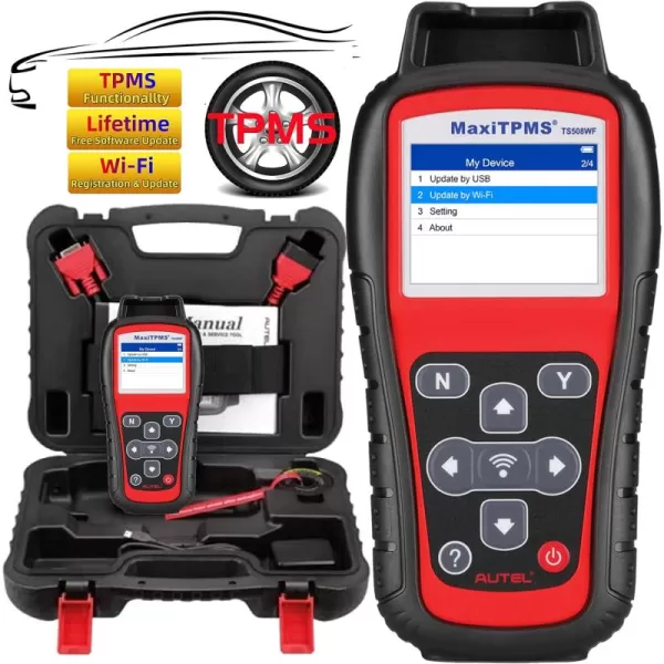 Autel MaxiTPMS TS508WF WiFi TS508 MX Sensor Programming TPMS Diagnostic OBD Relearn Activate Read Copy TPMS Sensor Read/Clear TPMS DTCs Free Lifetime Update Better TS408 Lite of TS608 ITS600 MS906TS