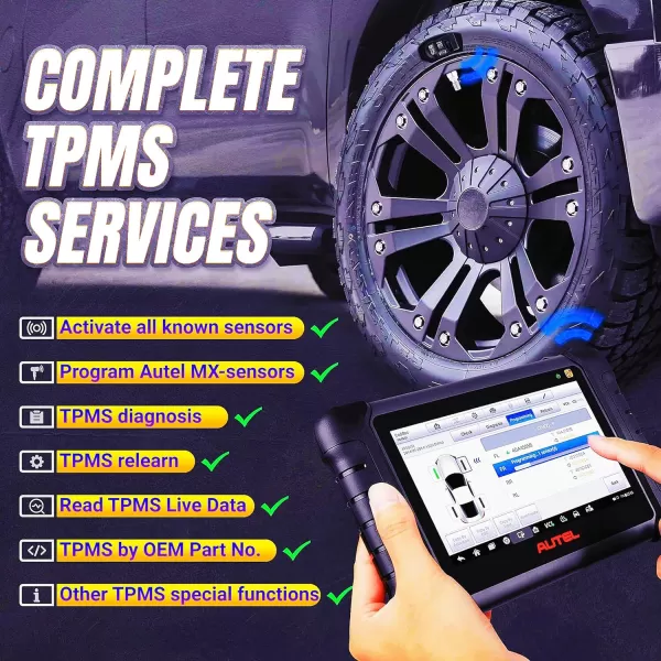 Autel MaxiTPMS TS900 TPMS Programming Tool Sensor Programmer Vehicle Diagnostic Scan Tool OBD2 Code Reader Full TPMS Functions Same as MX900TS Upgraded from TS608 MaxiCOM MK808TS MX808TS MP808S