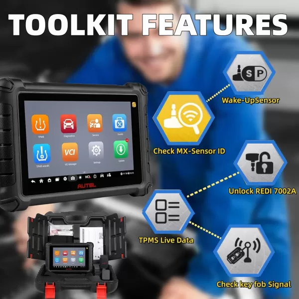 Autel MaxiTPMS TS900 obd2 Scanner TPMS Sensors Programming Tool Upgrade of Autel Scanner TS608 Same as MX808 All System Diagnostic Active Test 40+Services Sensor Program/Relearn Better TS408 508 MK808