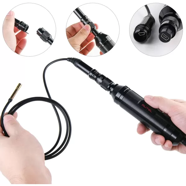 Autel MaxiVideo MV105 Digital Video Scope with Waterproof Imager Head and Cable USB Connection Compatible with PC MS906S MS906BT MS906TS MK906BT MK908P MS908P MS908S Pro MS909 MS919 MS Ultra MS Elite