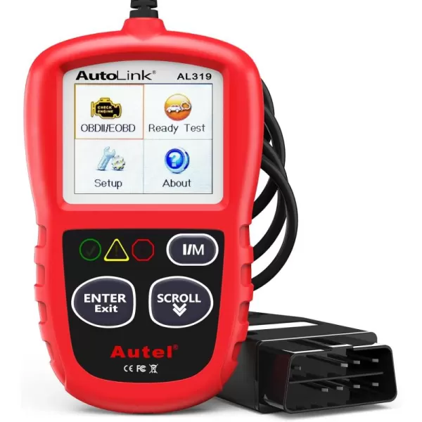 Autel Professional OBD2 Scanner AL319 Code Reader, Enhanced Check and Reset Engine Fault Code, Live Data, Freeze Frame, CAN Car Diagnostic Scan Tools for All OBDII Vehicles After 1996, 2023 Upgraded