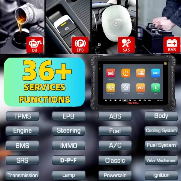 Autel Scanner MS906Pro TS Full System Diagnostic Tool 2023 Newer Up of MS906 Pro MS906BT MS906TS MK908 Top TPMS Diagnostic &amp; ECU Coding, Bidirectional Control, 36+ Service, Full Diagnose, CANFD &amp; DOIP