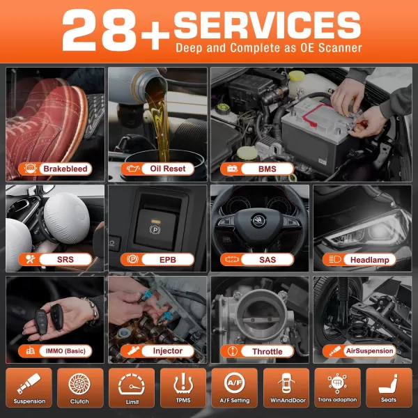 Autel Scanner MaxiCOM MK808BT PRO, 2023 OS 11 Real Bidirectional Diagnostic Tool Up of MK808BT MK808S MaxiCheck MX808S, BT Ver. of MX900, 28+ Reset, OE All Systems Scan 2.0, FCA AutoAuth, Battery Test