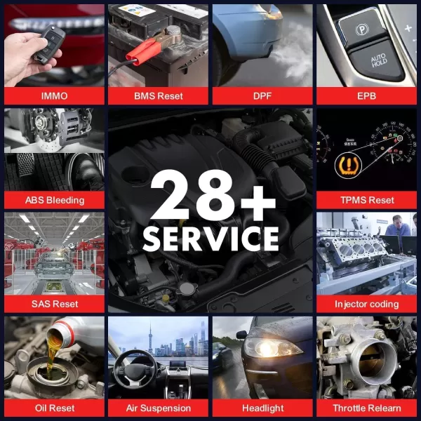 Autel Scanner MaxiCOM MK808Z: Android 11 Based Bi-Directional Control Scan Tool, 28+ Services, 2023 Upgraded of MK808/MX808, All System Diagnostics, FCA Auto Auth, ABS Bleed, Injector Coding