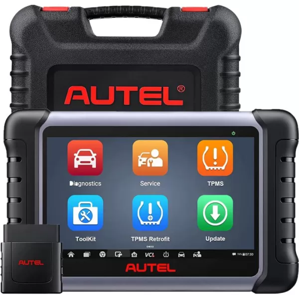Autel Scanner MaxiCOM MK808Z-TS, Android 11 Based Bi-Directional Control Scan Tool with Full TPMS Function, 2023 Upgraded of MK808BT/MK808TS, 28+ Services, FCA Auto Auth, Support BT506 &amp; MV108 Add-ons